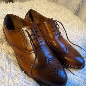 Stacy Adams Rich Brown Leather Oxfords